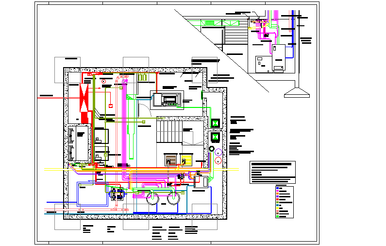 Machine Room lay-out DWG File