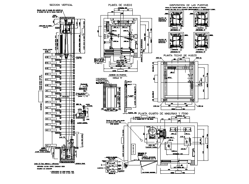 Machine elevations are given in this Autocad drawing file. Download now.