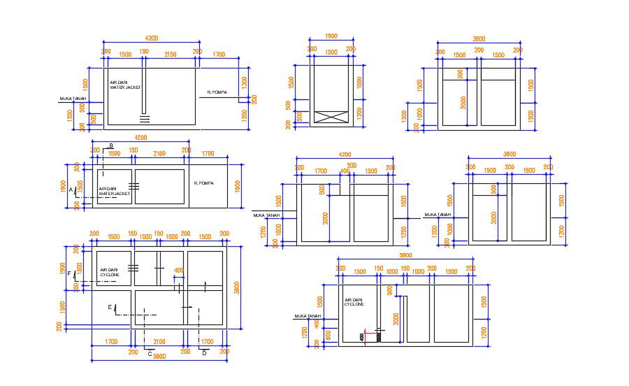Machinery Unit Duct Design CAD Drawing Free Download