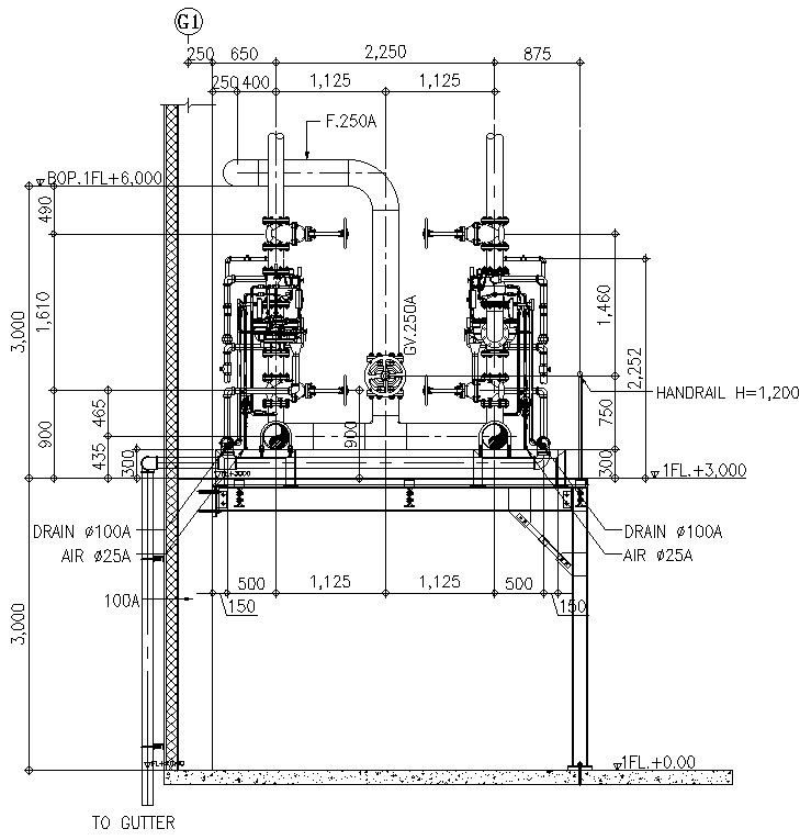 Machinery 2d CAD blocks elevation in AutoCAD, dwg file.