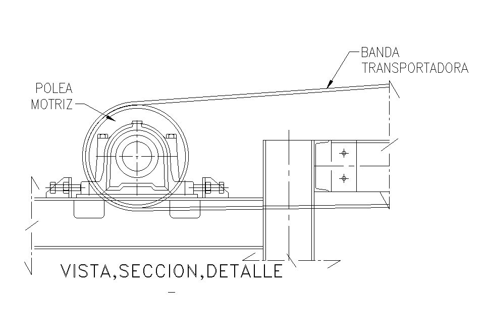 Machine section detail in this AutoCAD drawing file. Download this 2d autocad drawing file.