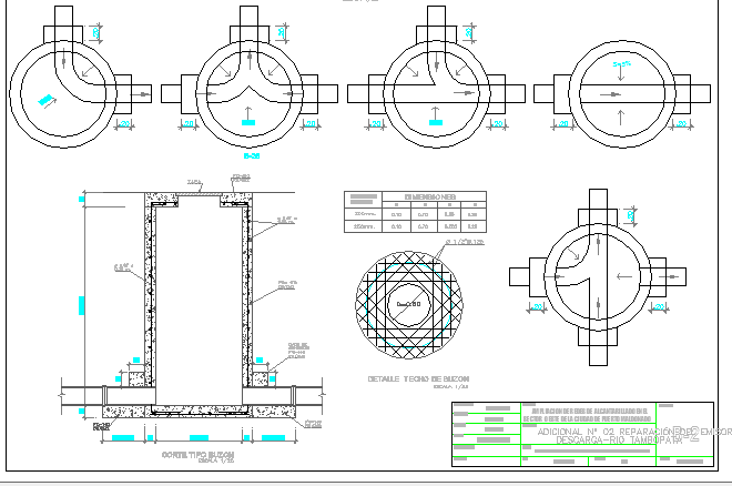 Mailbox architecture design and details dwg file
