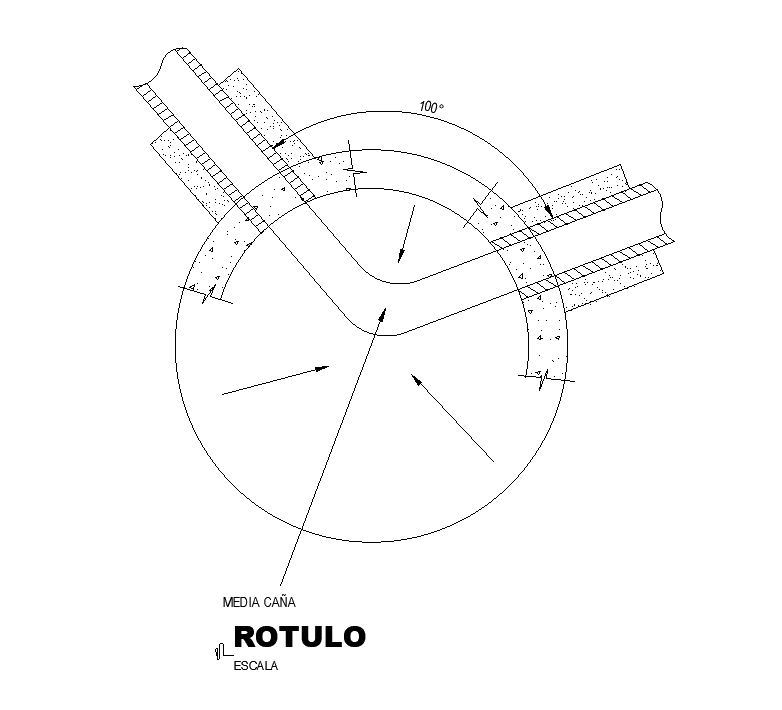 Mailbox inspection detail is given in this Autocad drawing file. Download now.