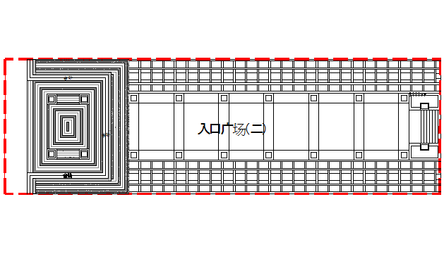 Main Entrance Top View Plan Detail