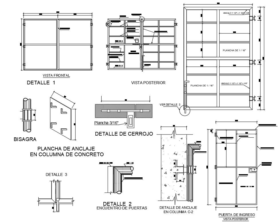 Main Gate Design AutoCAD File