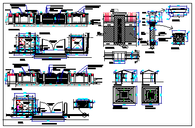Main entrance gate detail design drawing