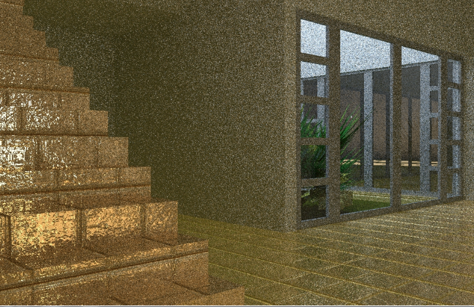 Main entry door and staircase 3d interior design of office building dwg file