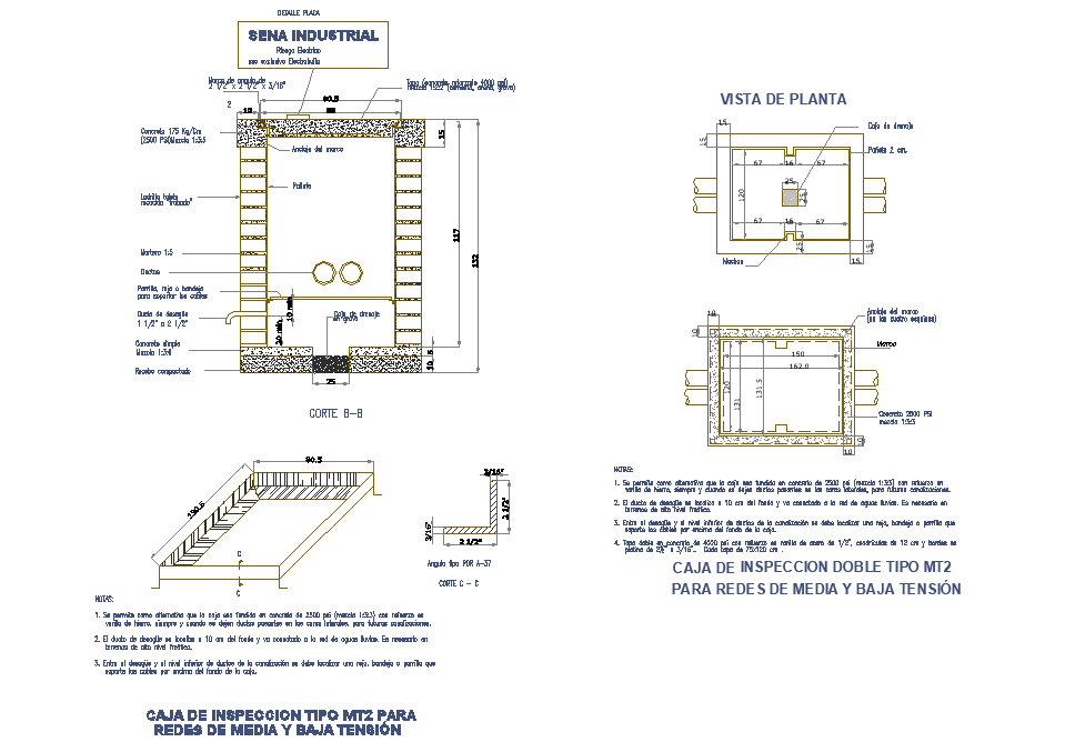 Main hole plan and section layout file