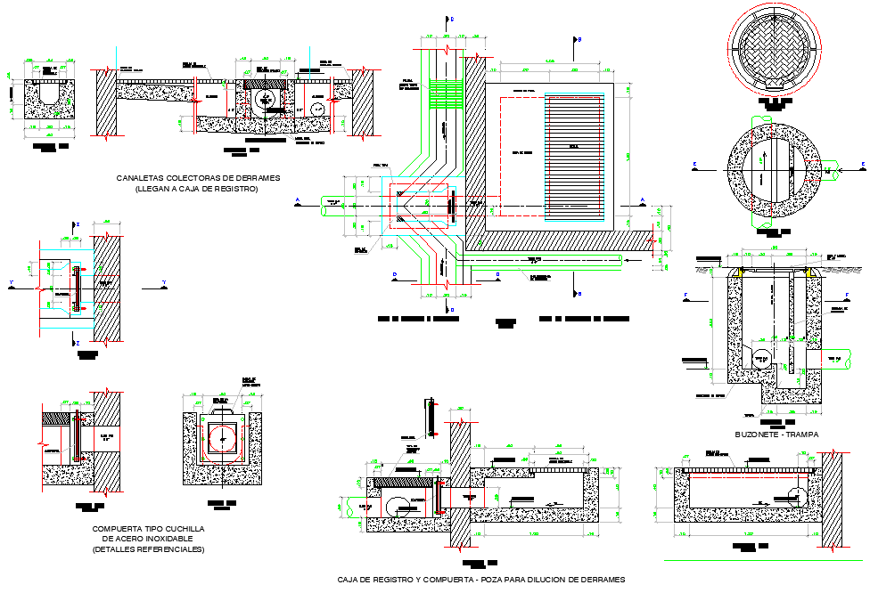 Main hole plan detail