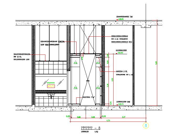 Main Door Entrance with clear section details AutoCAD 2D DWG drawing file is provided.Download the AutoCAD free 2D DWG file.
