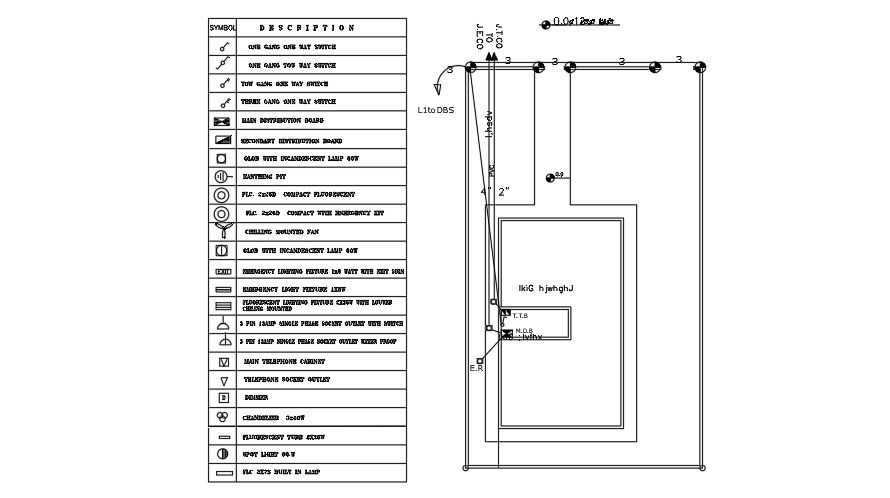 Manhole Plan Of 10x16 Meter House Plan CAD File