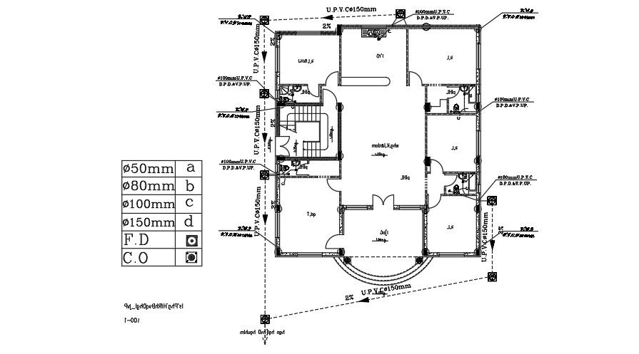 Manhole Plan Of 15x18 Meter 2 BHK House Plan AutoCAD File
