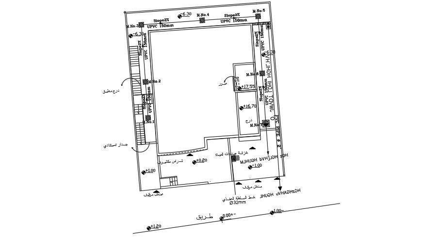 Manhole Plan Of Apartment Plan CAD File