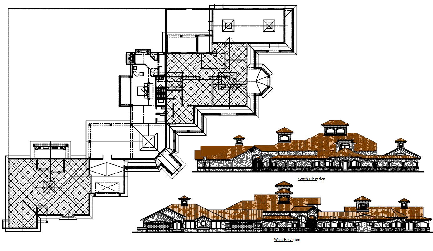 Mansion House Plan AutoCAD File