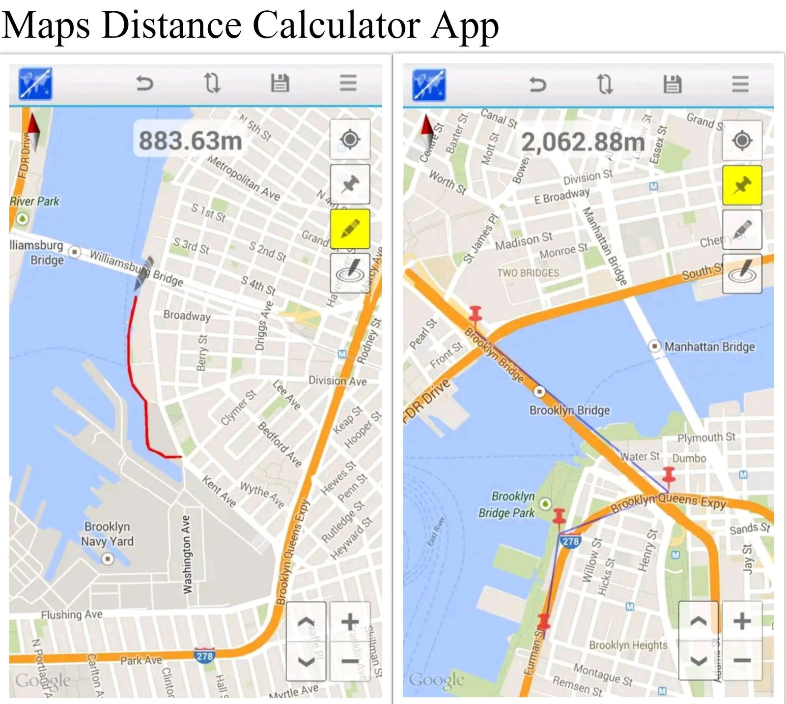 Map Distance Calculator application. Download the APK files now.