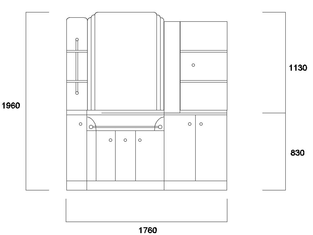 Marble Flat Wash Basin DWG File