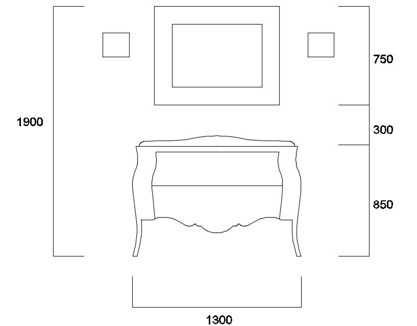 Marble Wash Basin With Cupboard Stand DWG File