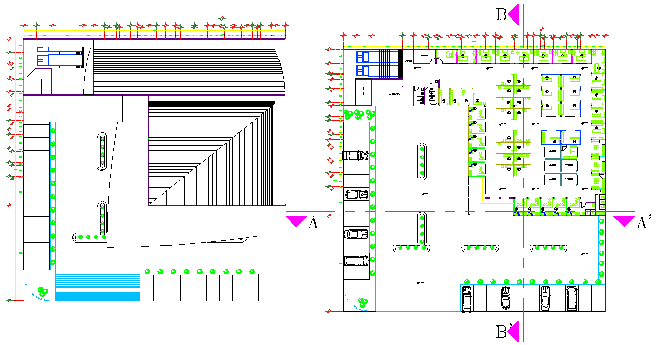 Market layout dwg file