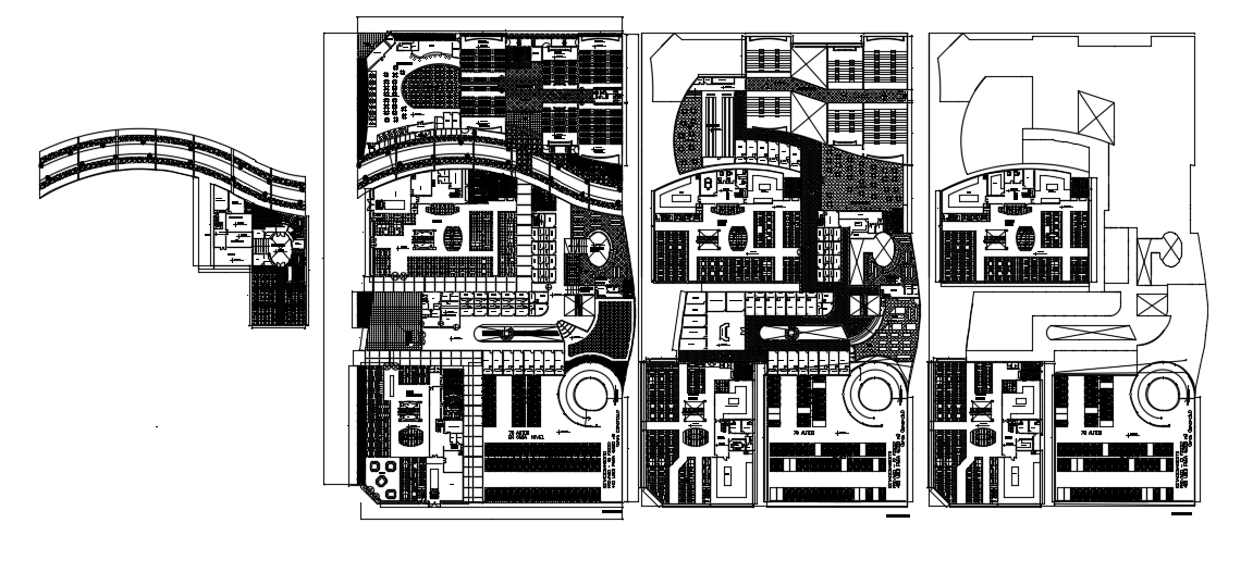 Market layout plan dwg file