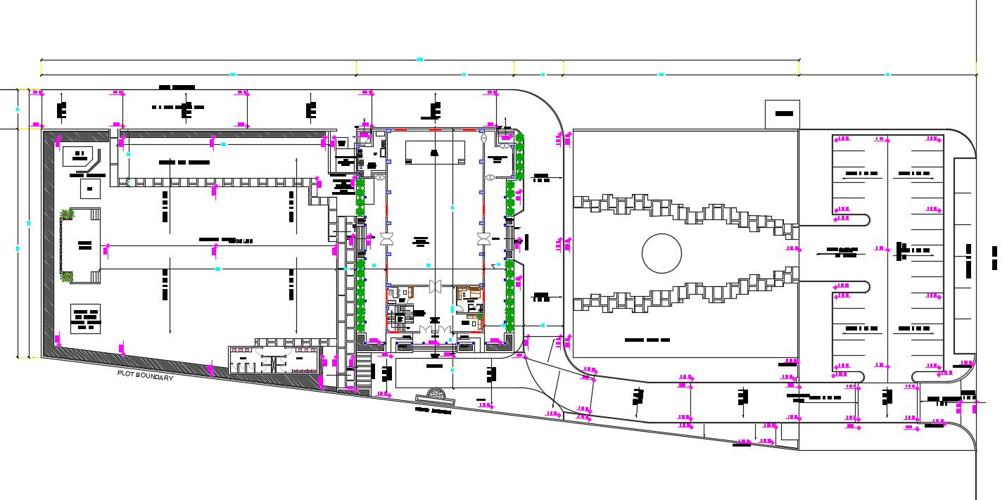 Marriage Hall Layout AutoCAD File with Detailed DWG Design Plan