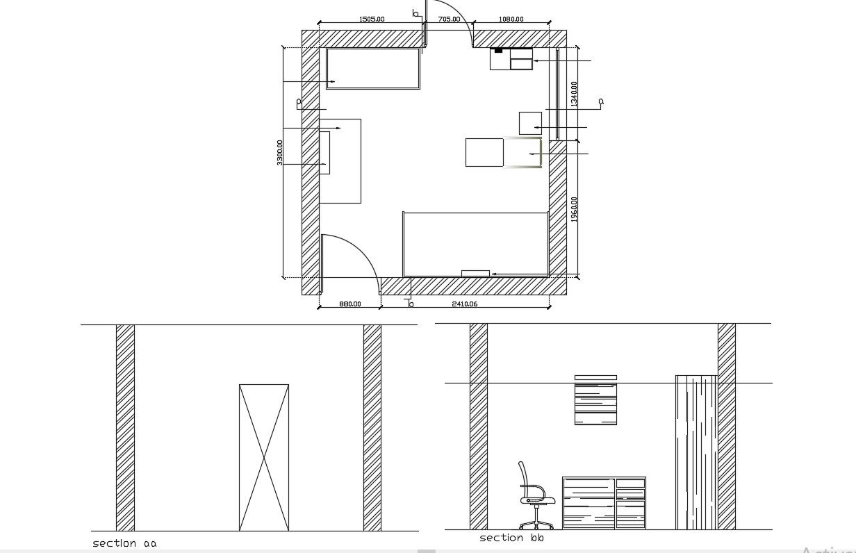 Master Bedroom Layout DWG File Free 