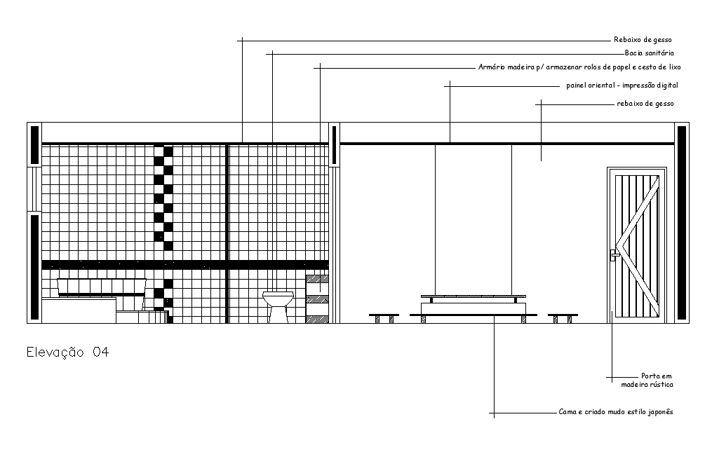 Master Bedroom Section Drawing Download DWG File