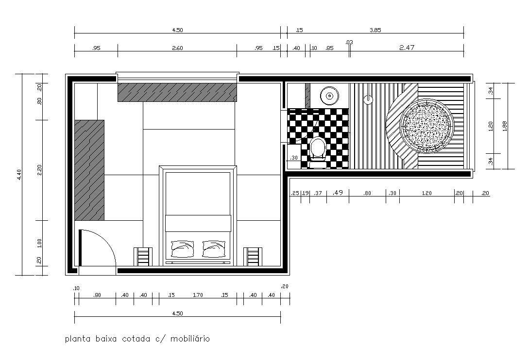 Master Bedrooms With Master Bathroom Layout Plan AutoCAD Drawing DWG File