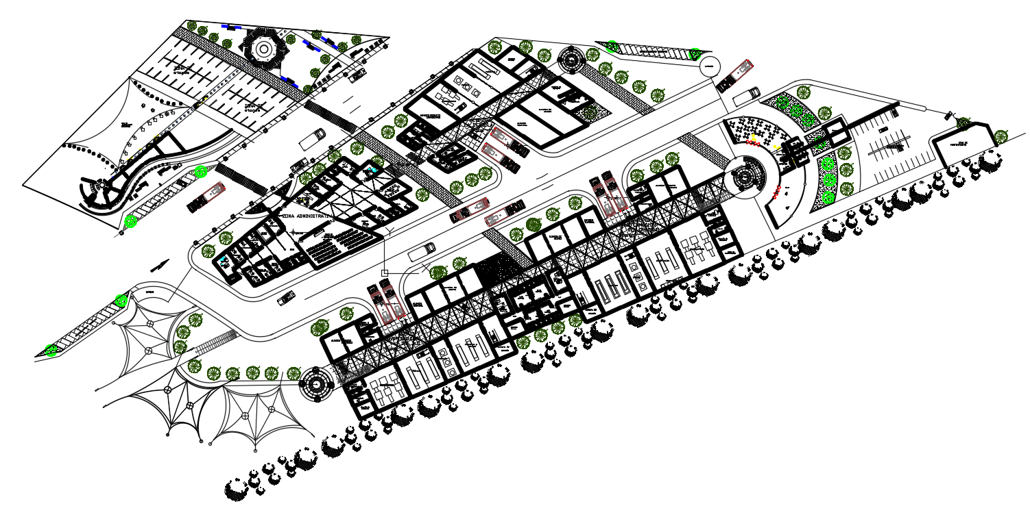 Master plan cad design is given in this cad file. Download this cad file now.