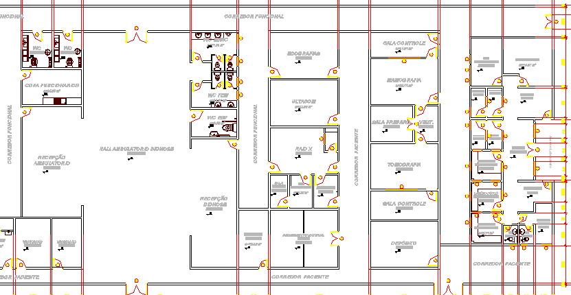 Maternity Hospital Architecture Layout dwg file