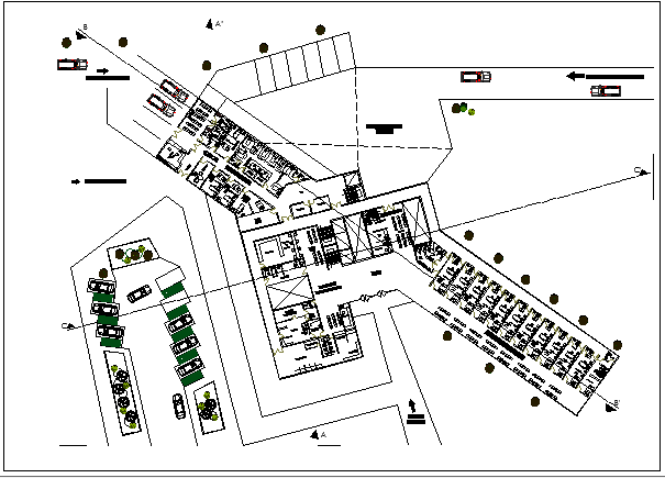 Maternity Pediatric Clinic Architecture Layout dwg file