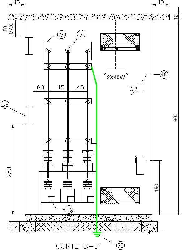 Measurement cabin power generator working system AutoCAD file cad drawing and dwg format