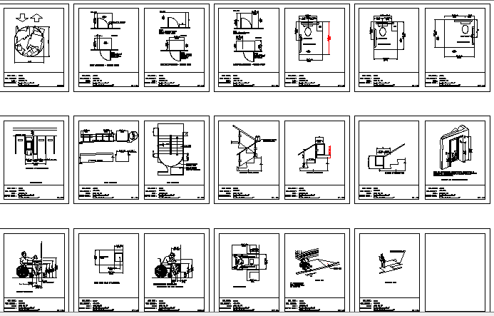 Measures for Disabled Persons Architecture Design dwg file