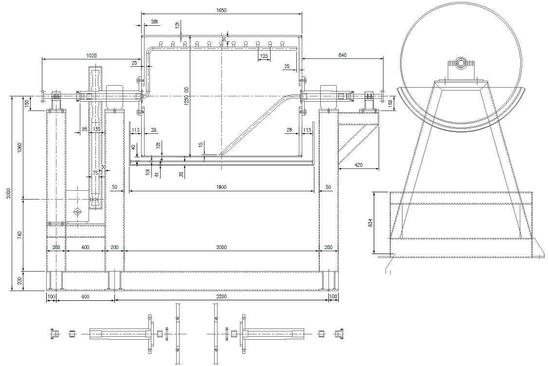 Mechanical Assembly Drawing for Industrial Equipment AutoCAD DWG