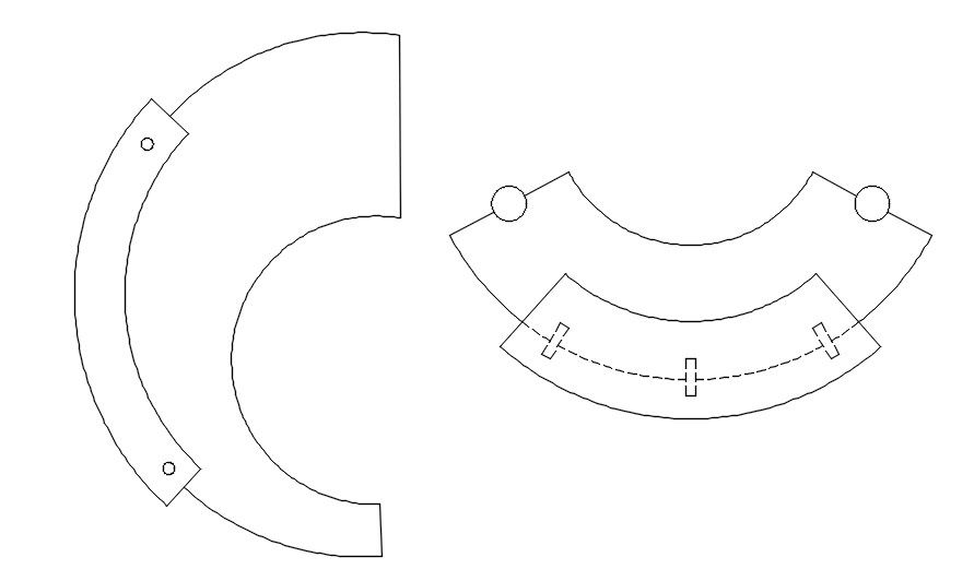 Mechanical parts 2D block in AutoCAD, dwg file, CAD file