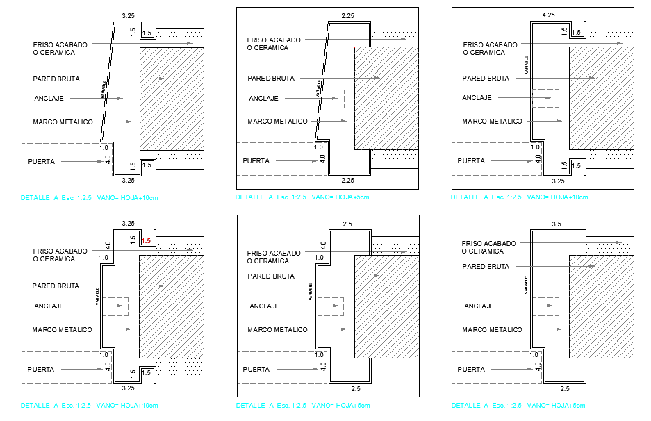 Metal Frame section detail