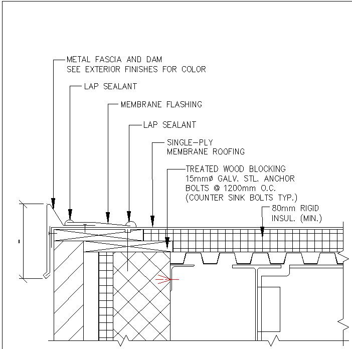 Metal Fascia Cad Detail