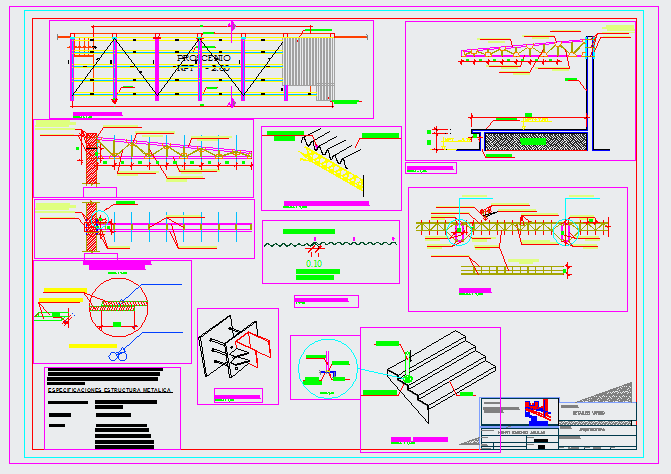 Metallic Structure detail drawing