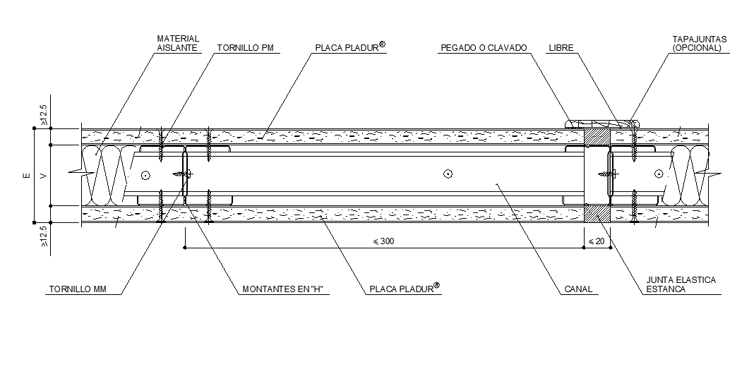 Metallic structure detail 2d view autocad file