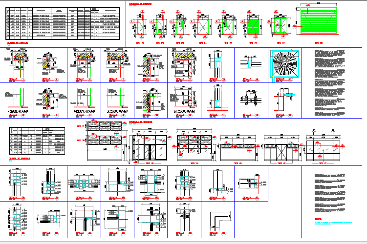 Metallic window installation details of building dwg file