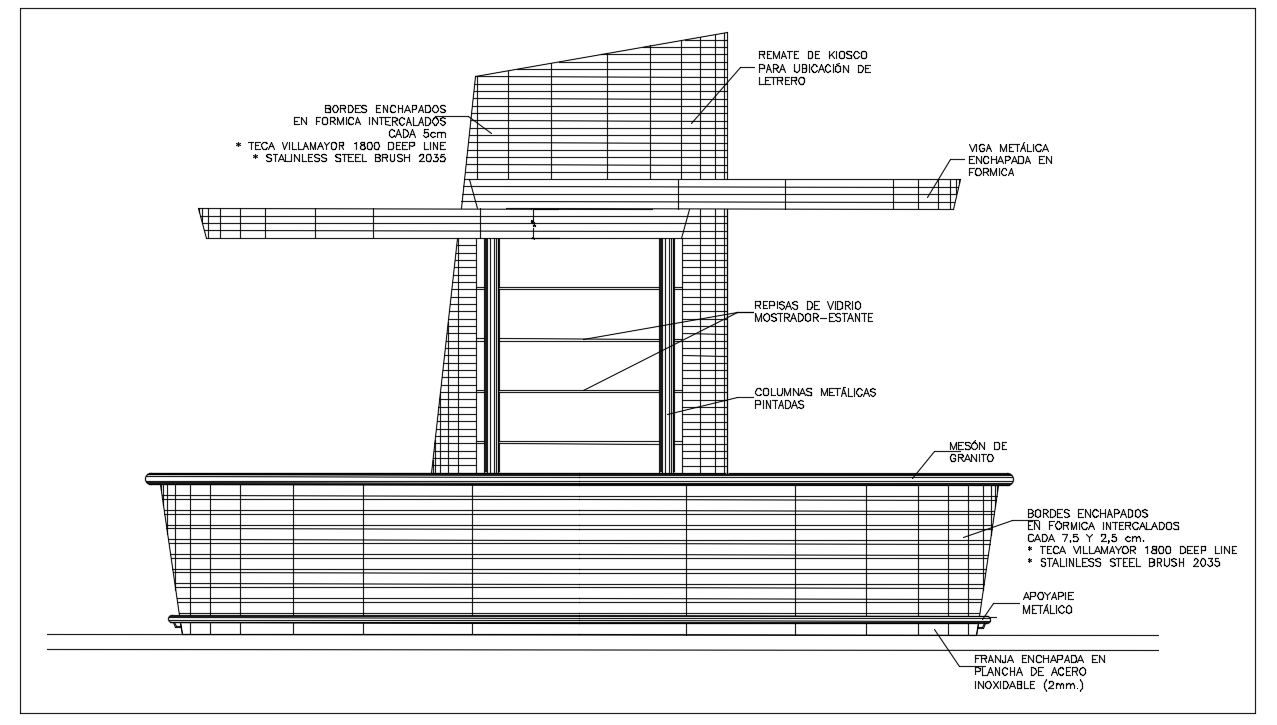 Metallic structure CAD drawing files are given. Download now.