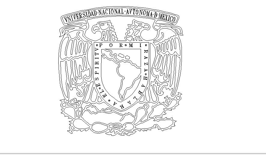 Mexico national university block cad drawing details dwg file