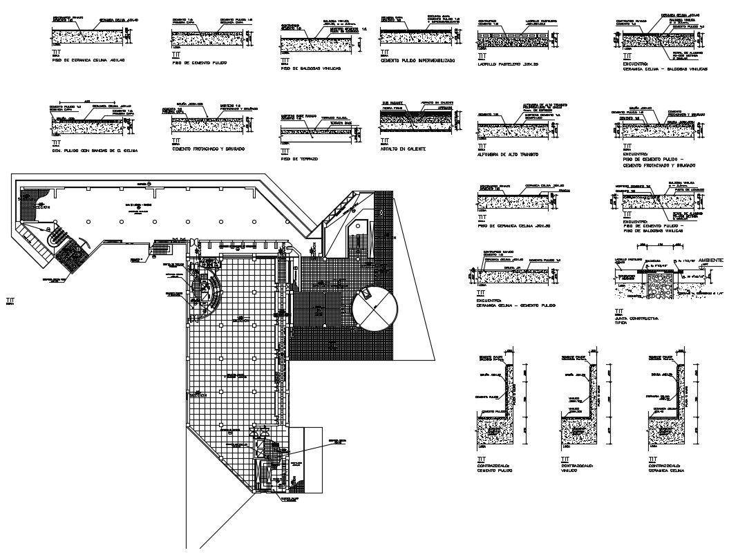 Mezzanine Floor Section CAD File