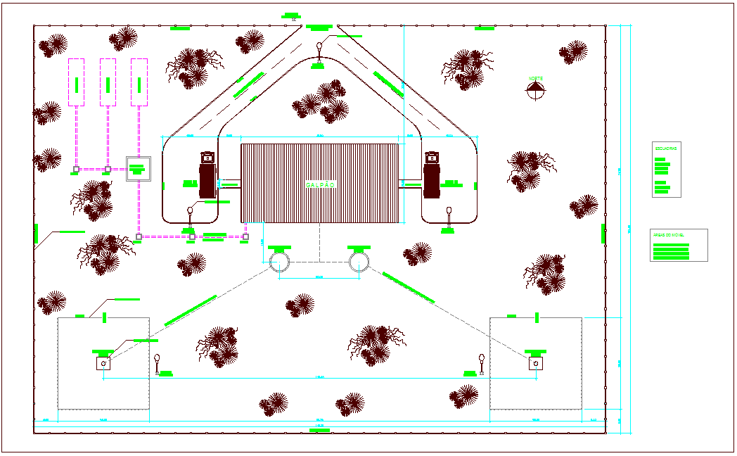 Mineral water container industrial plant plan dwg file