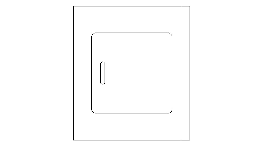 Mini fridge cad blocks details in AutoCAD, dwg file.