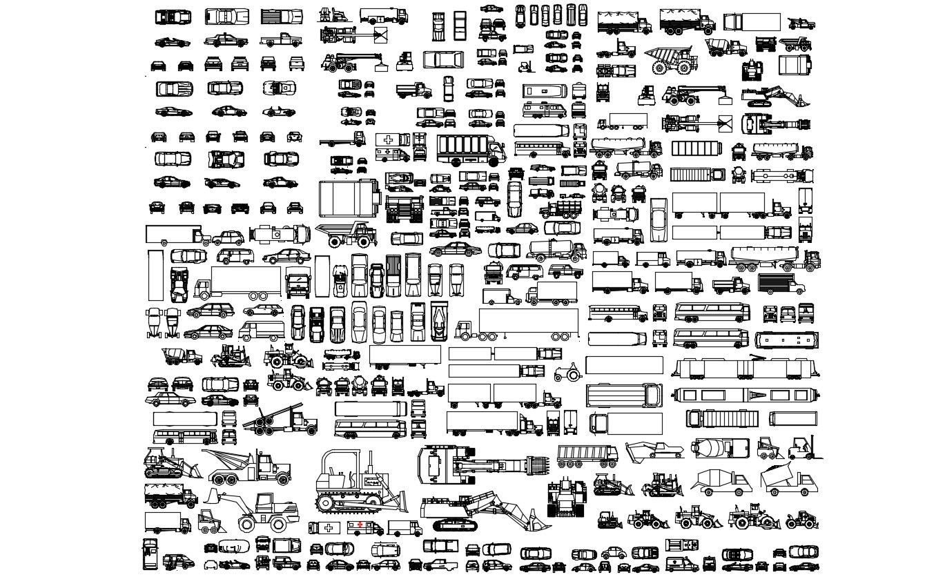 Miscellaneous Vehicle CAD Blocks