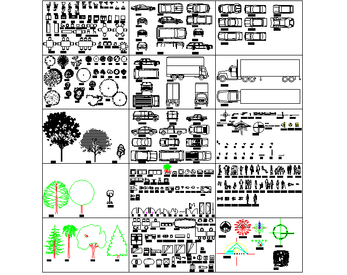 Miscellaneous cad block