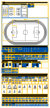 Miscellaneous item 2D block design drawing