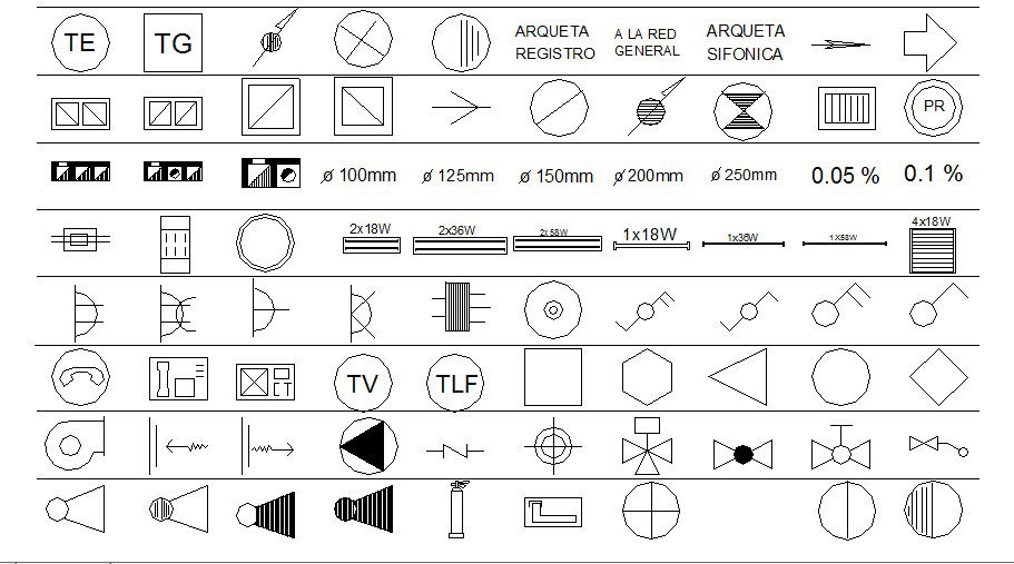 Miscellaneous sign and symbols blocks cad drawing details dwg file