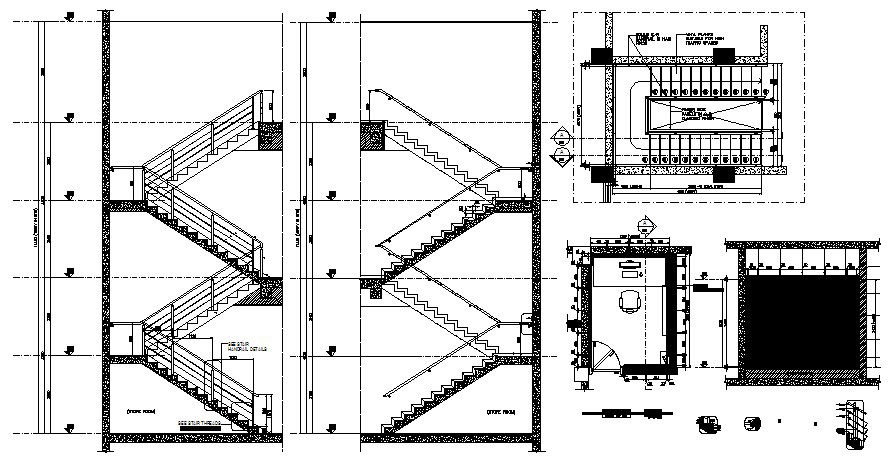 Mockup plan for wall paneling with detail dimension in dwg file