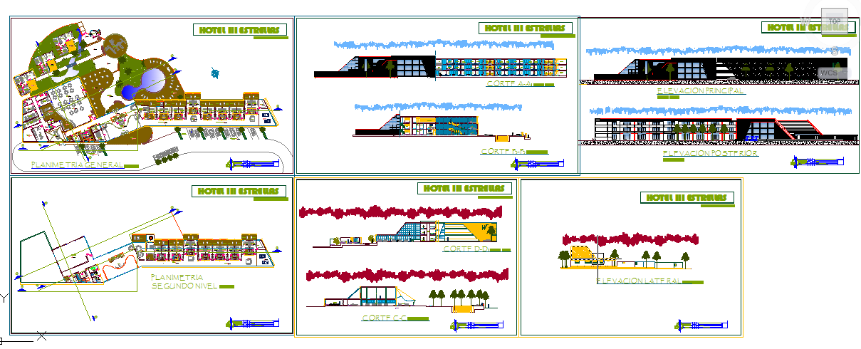 Modern 5 Star Hotel Design Autocad file